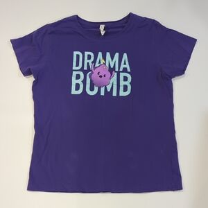 Drama Bomb Purple Short Sleeve Tee Turtle